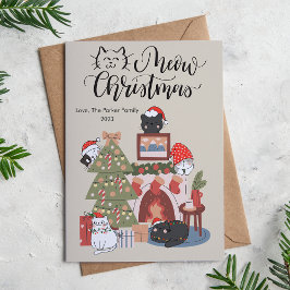 Djurälskare - Julplatta, för matsalar Julkort