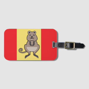 Djurälskare - Lycklig QUOKKA - Marsupial - Austral Bagagebricka