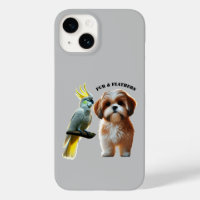 Djurälskare Shih Tzu Hund och Cockatoo Bird URM