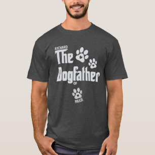 Djurälskarn Dogfather Owner Hund Pappa Gift T Shirt