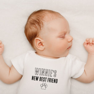 Djurälskarn personlig New Best Friend Hund Namn T Shirt