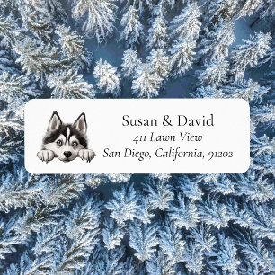 Djurälskarna siberian husky Hund aveln Returadress Etikett