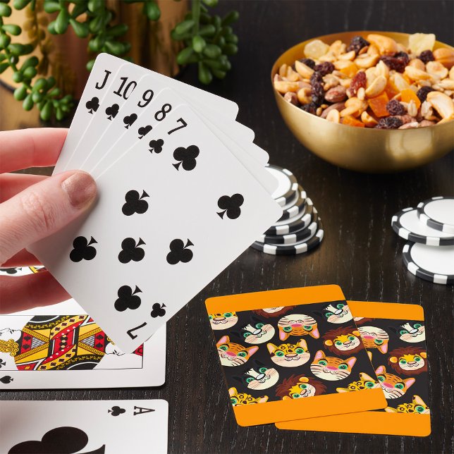 Djuransikten Mönster Katter Lejon Hundar Casinokort (Skapare uppladdad)