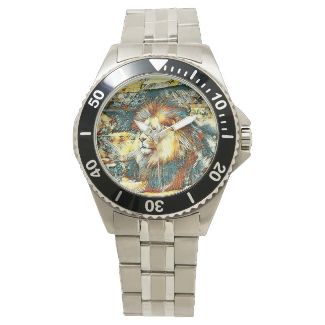 Djurart_Lejon_033 Armbandsur (Framsida)
