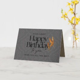 Djurarv Kanarieöarna Bird Anpassningsbar Birthday Kort