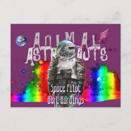 Djurastronauter Bird Vykort