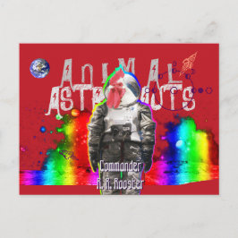 Djurastronauter Tupp Vykort