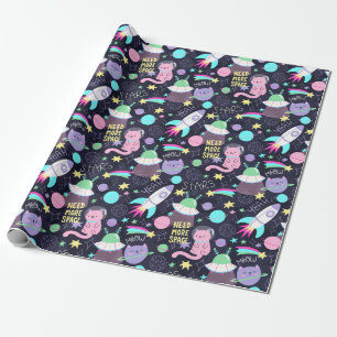 Djurastronautsvällning Papper Presentpapper
