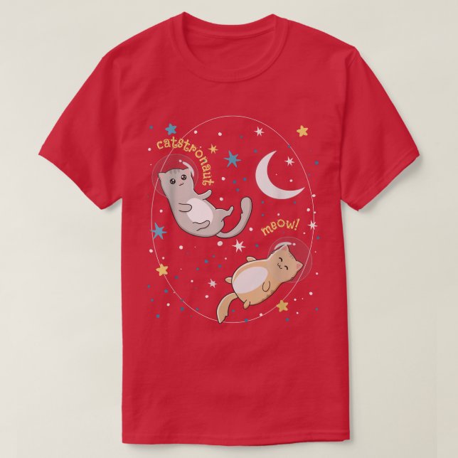 Djurastronomers rymdfarkost Astronaut T- Shirt T (Design framsida)