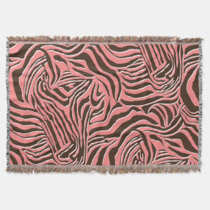 Djuravtryck, sömlös zebra mönstrad. filt