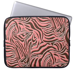 Djuravtryck, sömlös zebra mönstrad. laptop fodral