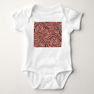 Djuravtryck, sömlös zebra mönstrad. t shirt