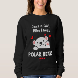 Djurben Polar Bear Women Girls Kärlek Polar Bears T Shirt