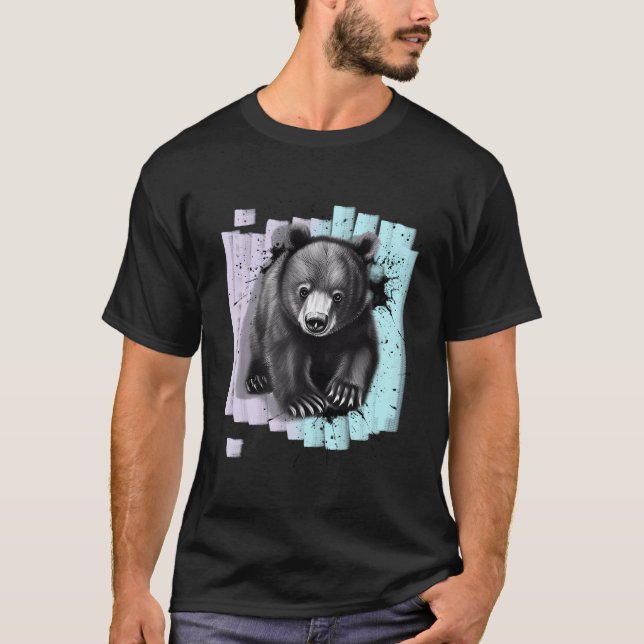 Djurben, vattenfärgat t shirt (Framsida)