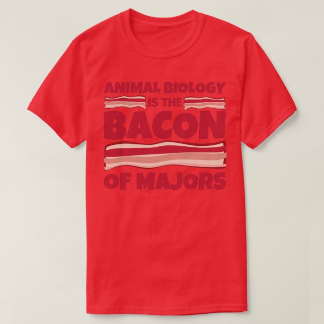 Djurbiologi Gissar bacon of majors 1 T Shirt (Design framsida)