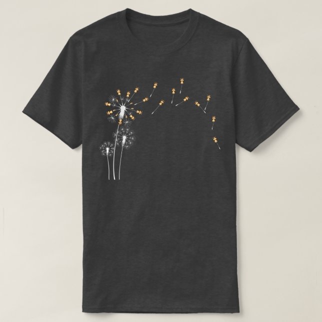 Djurblommans växt - Dandelion Guinea Gris T Shirt (Design framsida)