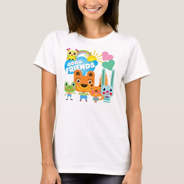 Djurbravänner Tee Shirt (Framsida)