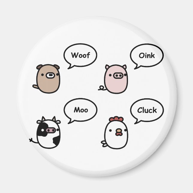 Djurbuller Magnet (Framsidan)