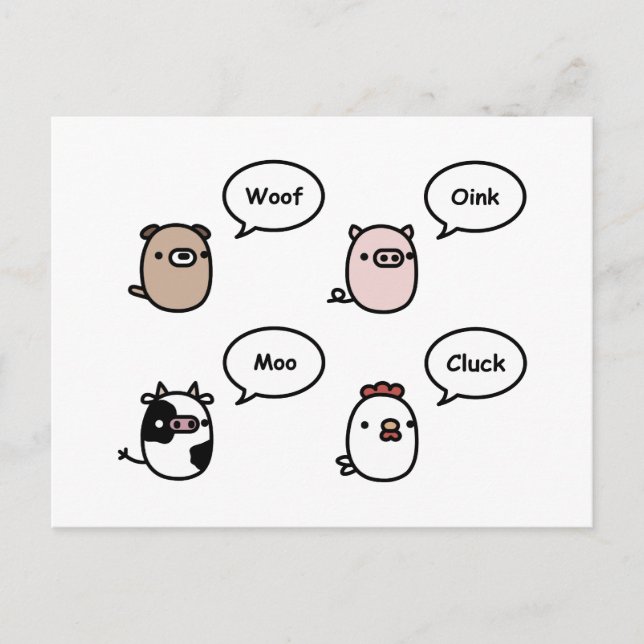 Djurbuller Vykort (Framsida)