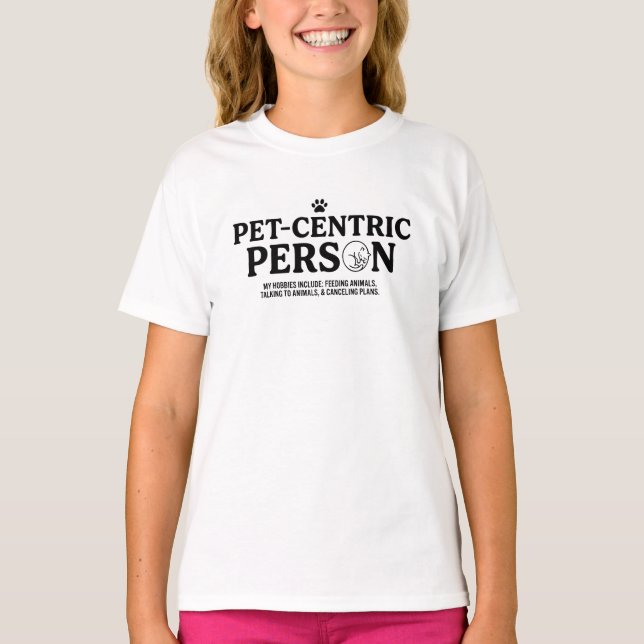 Djurcentrerad person t shirt (Framsida)