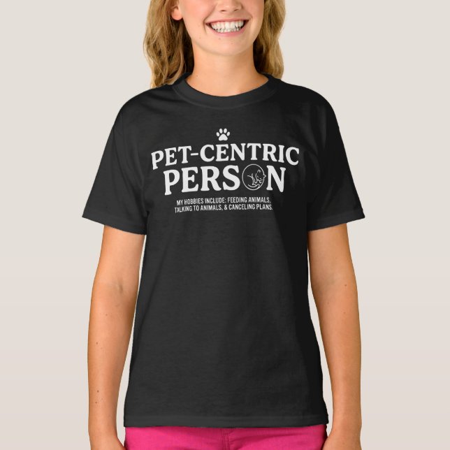 Djurcentrerad person t shirt (Framsida)