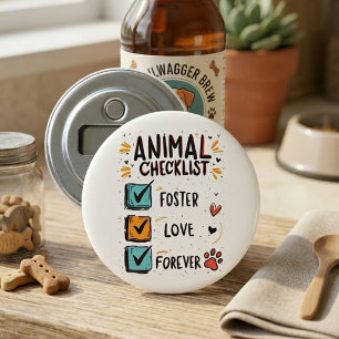 Djurchecklista Foster Love Forever Kattpappa Flasköppnare