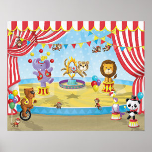 Djurcirkus Poster