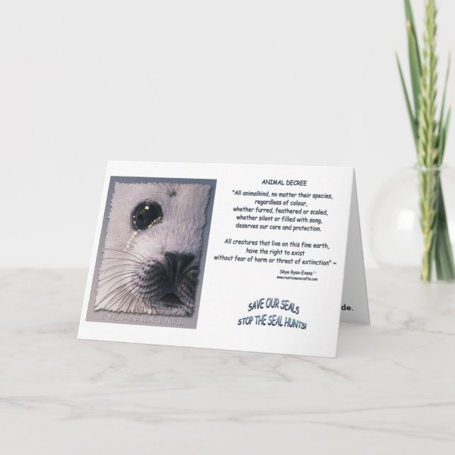 "DJURDEKRET"-kort Kort (Framsida)