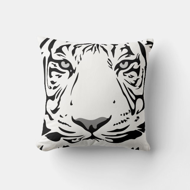 Djurdesign i Tiger mönster Kudde (Framsida)
