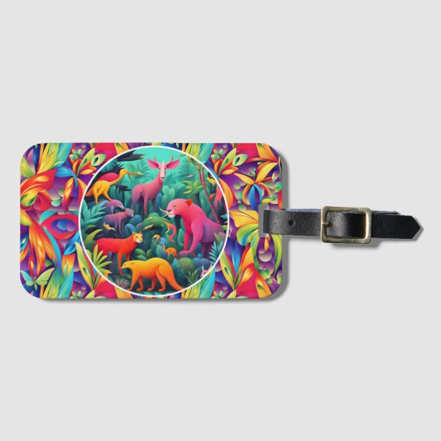 Djurdjungel Bagagebricka (Framsida horisontal)