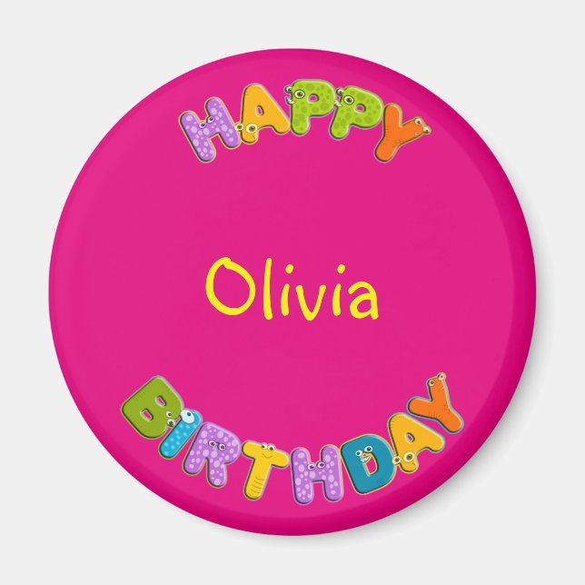 djureffekt - födelsedag magnet (Framsidan)