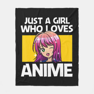 Djurekonst för kvinnor Tonåring flickorna Anime Me Fleecefilt