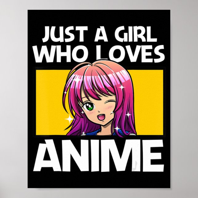 Djurekonst för kvinnor Tonåring flickorna Anime Me Poster (Framsidan)