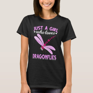 Djuren är bara en flicka som Kärlek Dragonflies In T Shirt
