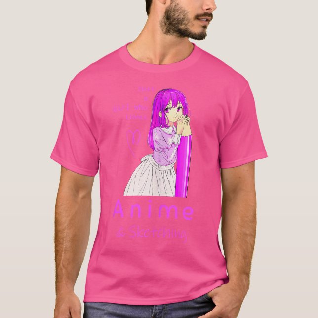 Djuren är bara en flicka som Kärlekar djur och ski T Shirt (Framsida)