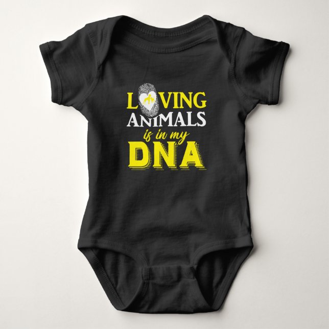 Djuren är min DNA Veganism Pet T Shirt (Framsida)