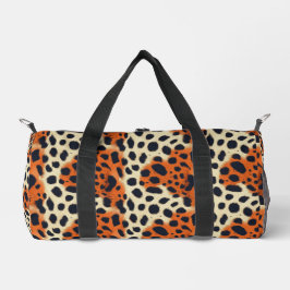Djuren Black & orange leopard mönster stil