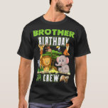 Djuren Brother Birthday Crew Safari Theme Bday Pa T Shirt<br><div class="desc">Djuren Brother Birthday Crew Safari Theme Bday Party</div>