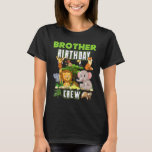 Djuren Brother Birthday Crew Safari Theme Bday Pa T Shirt<br><div class="desc">Djuren Brother Birthday Crew Safari Theme Bday Party.</div>