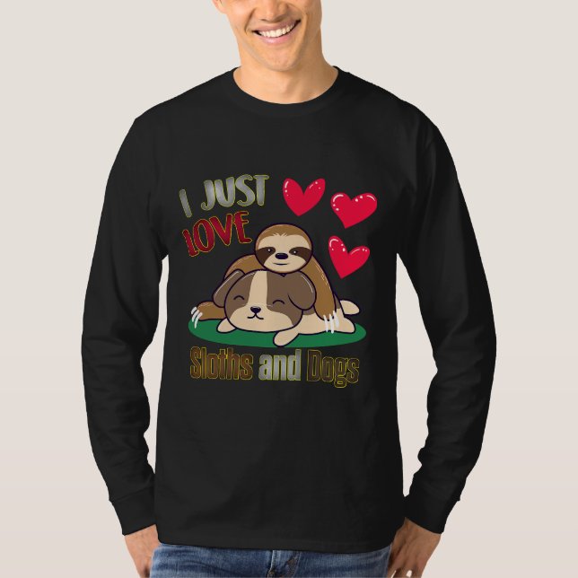 Djuren Cute I Kärlek Slots T Shirt (Framsida)