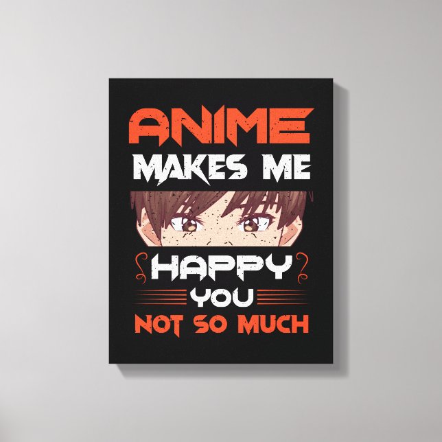 Djuren gör mig Lycklig så lite Canvastryck (Framsida)