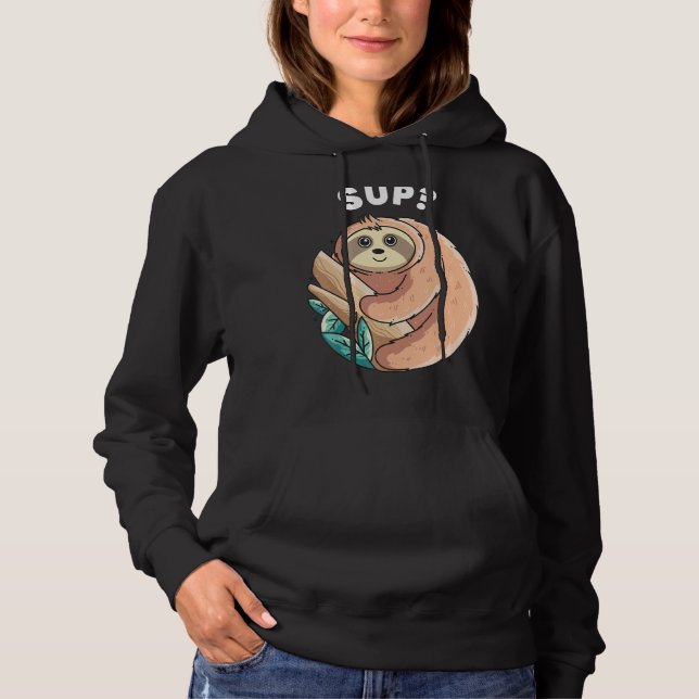 Djuren Graphic, för att få fram lazy Sloths T Shirt (Framsida)