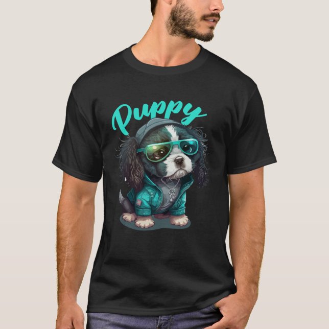 Djuren Hund Cat Uggla Fox Cute 3 T Shirt (Framsida)