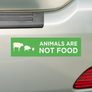 djuren inte är matvegan bildekal