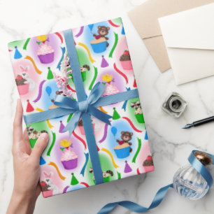 Djuren och Muffinsarna födelsedag Presentpapper