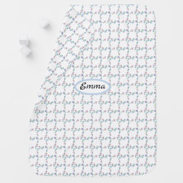 Djuren pastellblått, blekens rosa, lavendelblomma bebisfilt