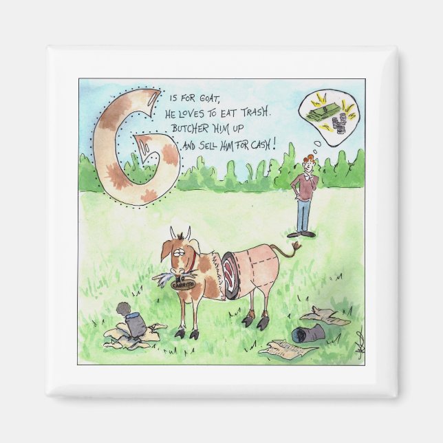 Djuren Skrämmer mig Magnet (Framsidan)