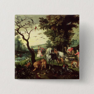 Djuren som skriver in Noahs ark Knapp