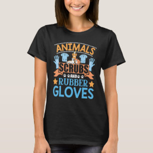 Djuren, sporten och gummihandskar vet Tech Veterin T Shirt