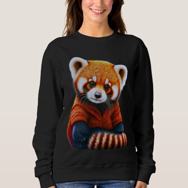 Djuren T-Shirt, Red Panda T Shirt (Framsida)